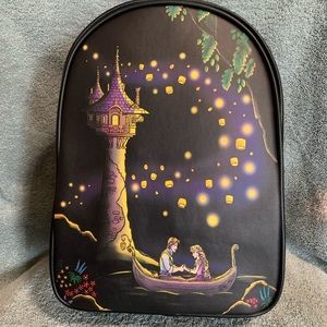 LIGHTS UP Tangled Disney Loungefly backpack purse!!